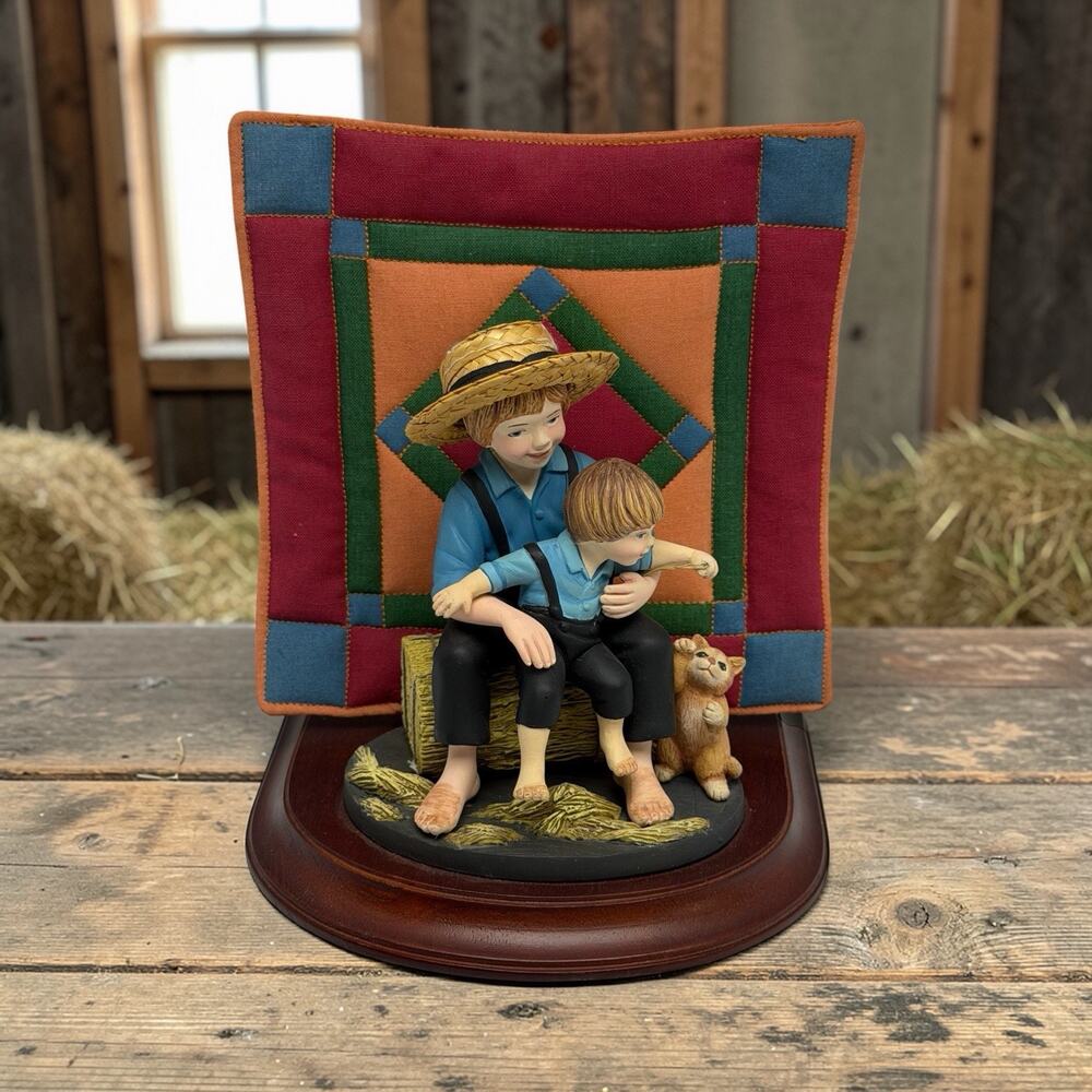 Amish Heritage Collection Eli & Benjamin Figurine Annette Ryder Willitts 30013